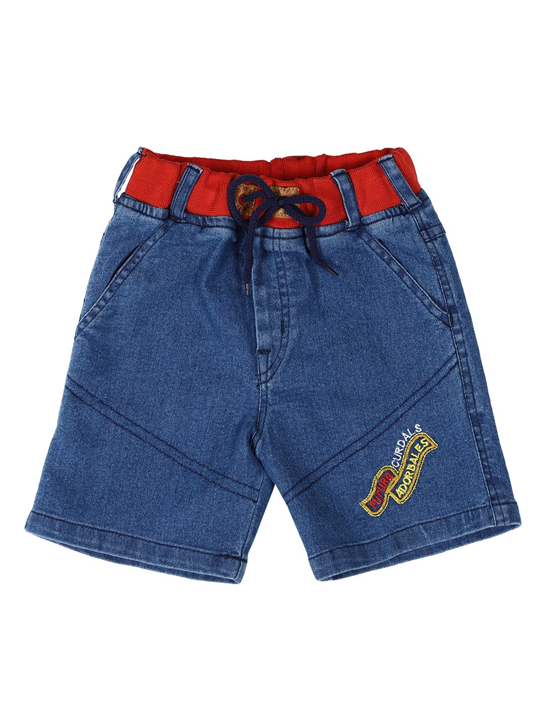 

CREMLIN CLOTHING Boys Blue Solid Denim Shorts