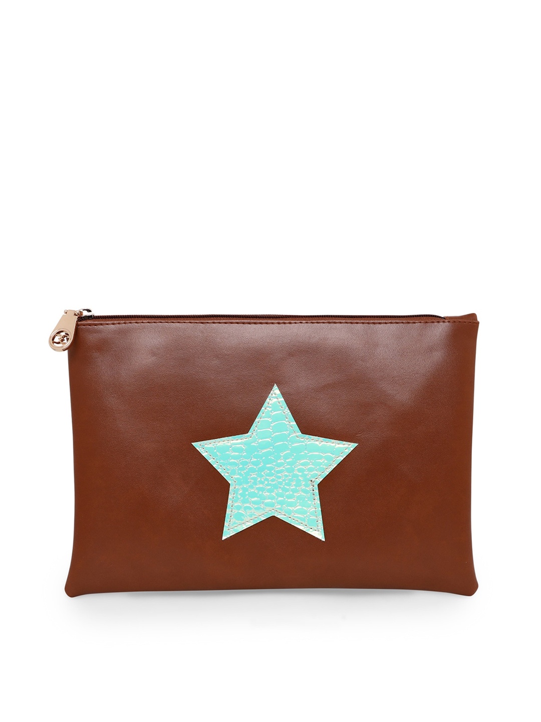 

ESBEDA Women Tan Solid Star Applique Pouch Kit