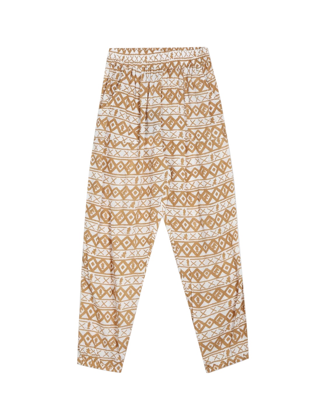 

Colt Girls White Floral Printed Pleated Trousers