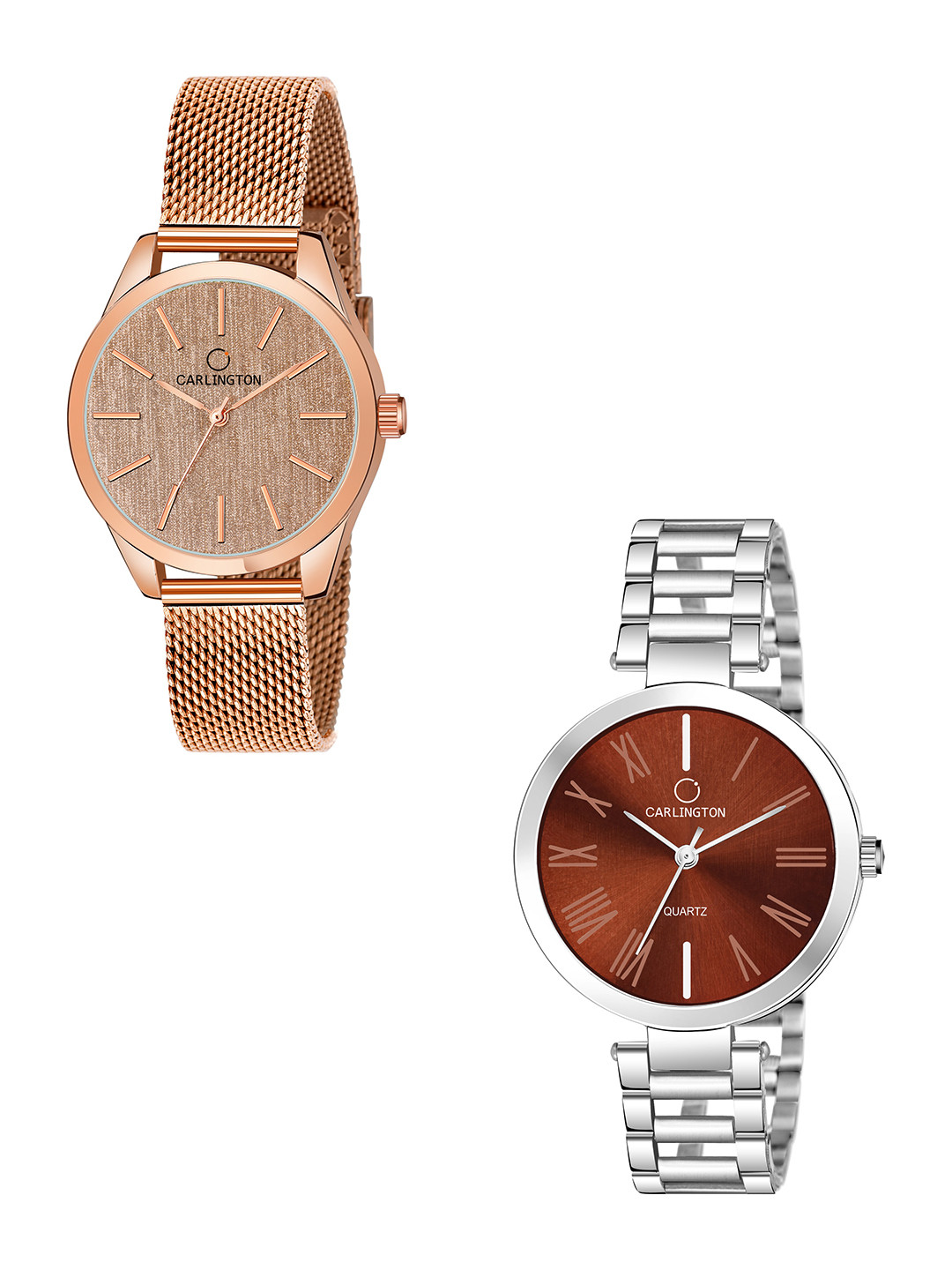 

CARLINGTON Women Multicoloured Dial & Multicoloured Stainless Steel Bracelet Style Straps Analogue Watch, Multi