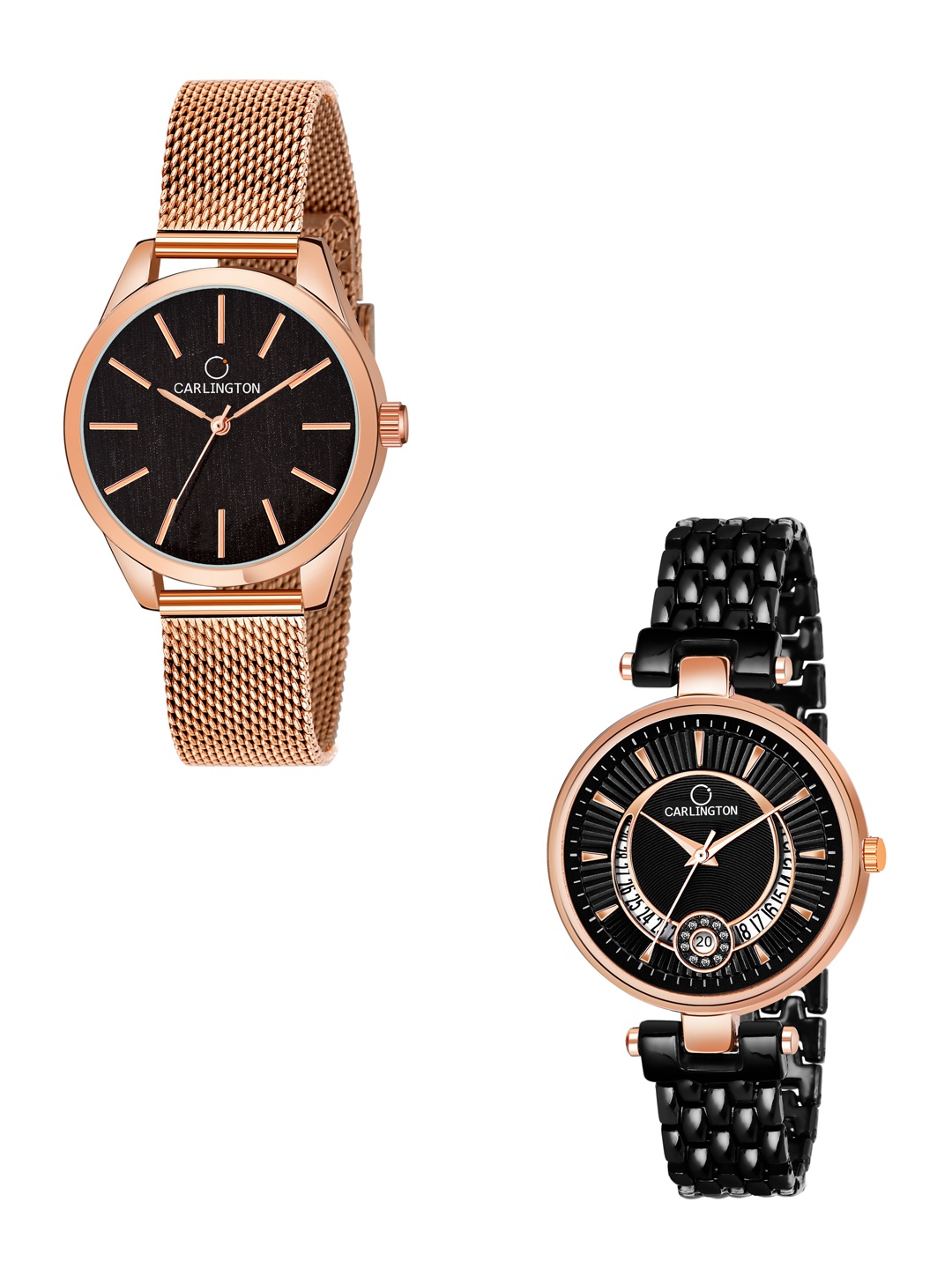 

CARLINGTON Women Pack of 2 Analogue Watch, Multi