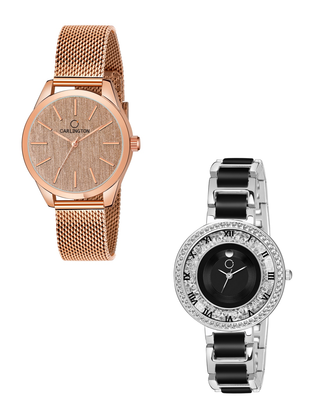 

CARLINGTON Women Pack of 2 Analogue Watch, Multi