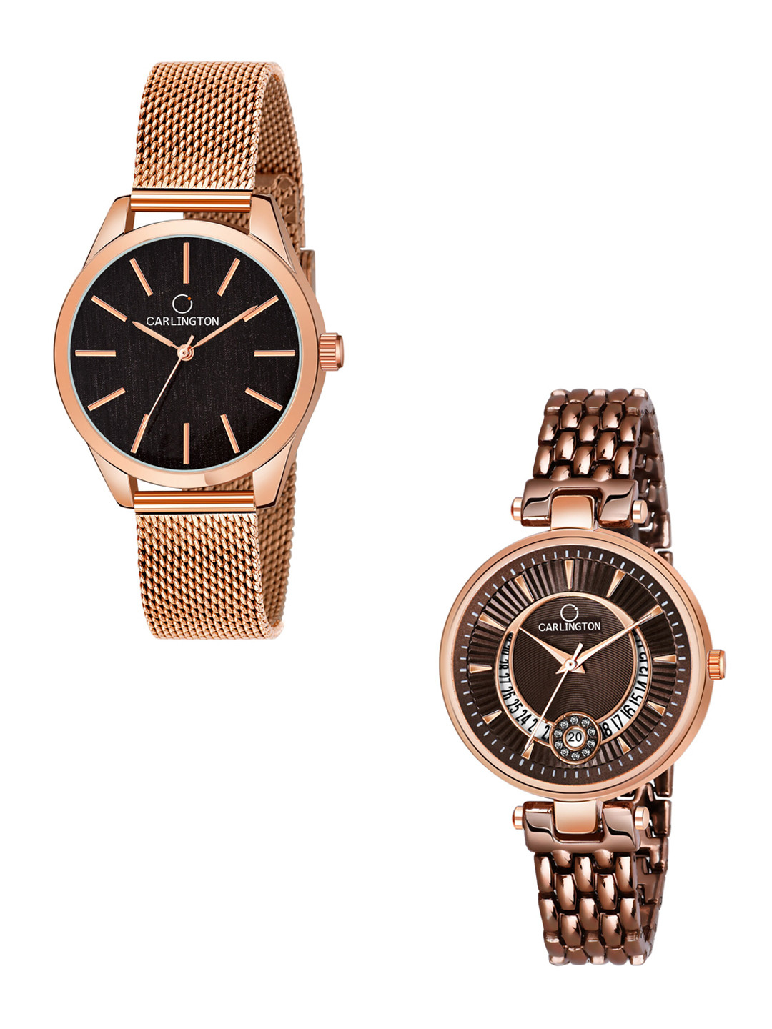 

CARLINGTON Women Pack of 2 Analogue Watch, Multi
