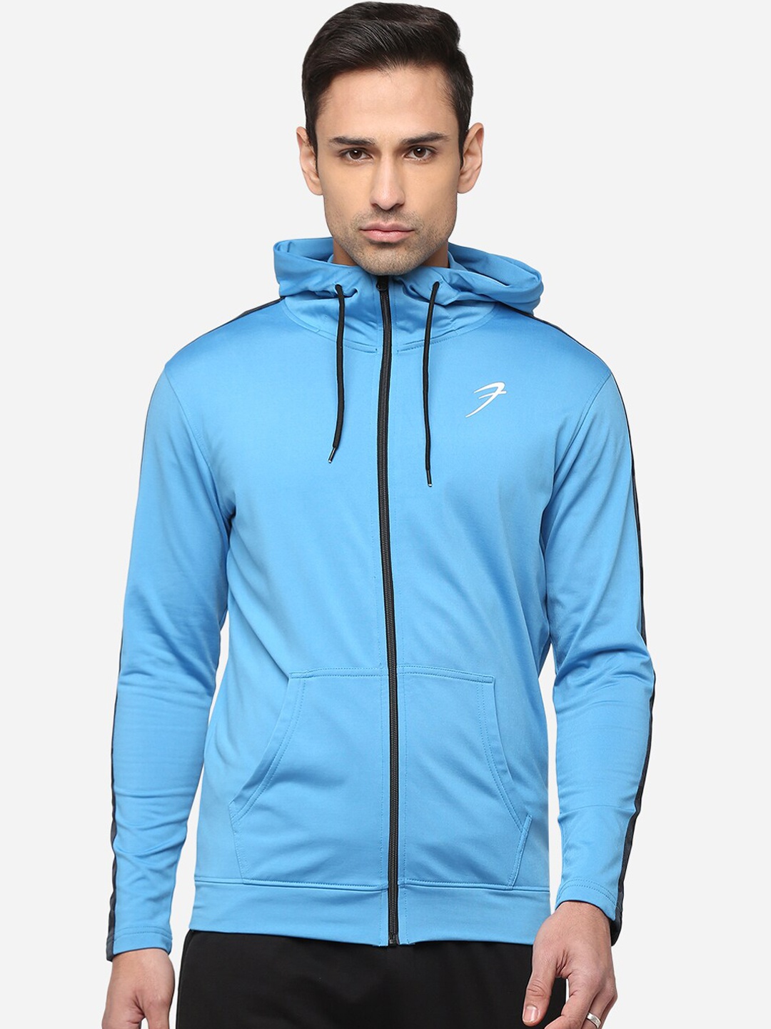 

FUAARK Men Blue Lightweight Training or Gym Sporty Jacket