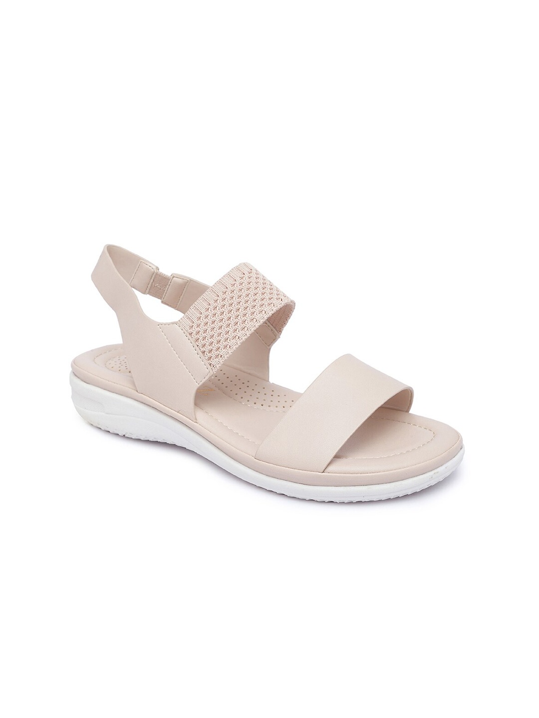 

CERIZ Women Beige Open Toe Flats