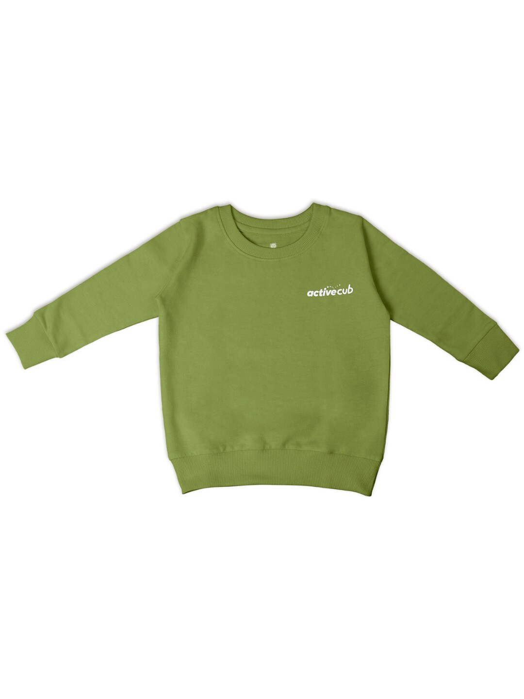 

Cuddles for Cubs Unisex Kids Green Solid Sweatshirt