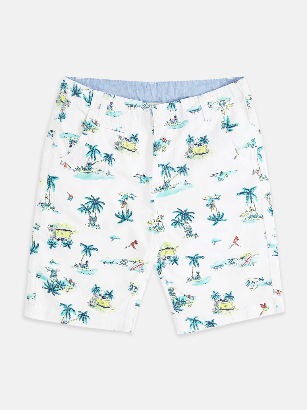 

Pantaloons Junior Boys White Printed Shorts