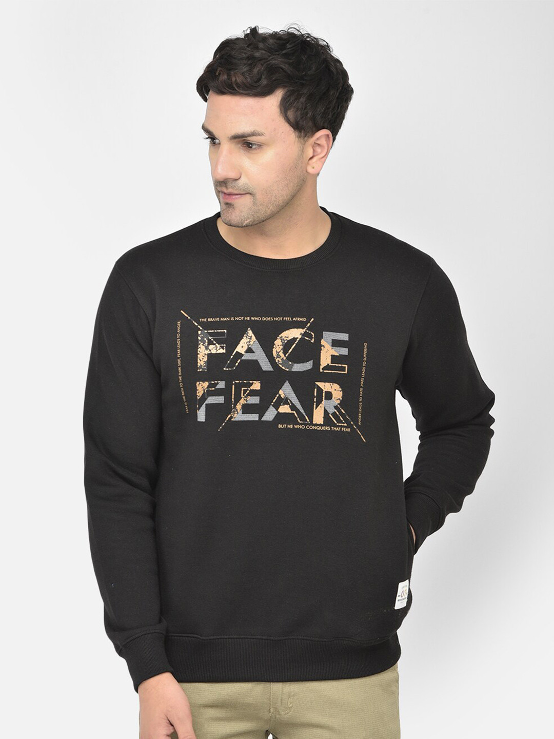 

COBB Men Black Printed Sweatshirt