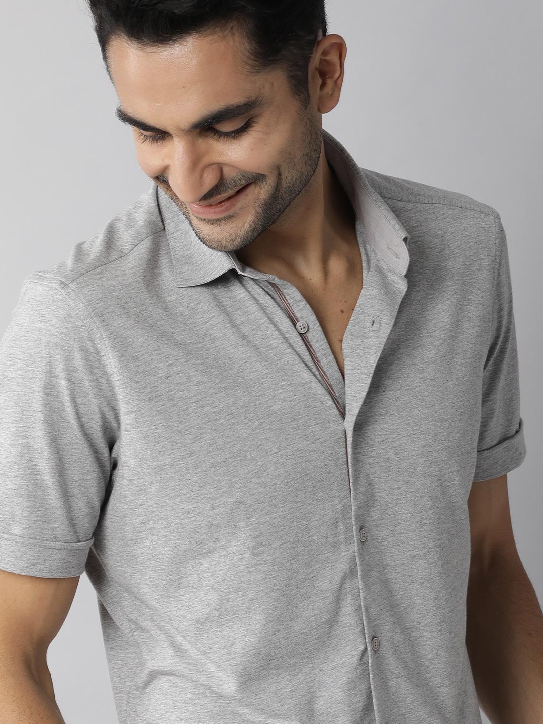 

RARE RABBIT Men Miraj Slim Fit Shirt, Grey