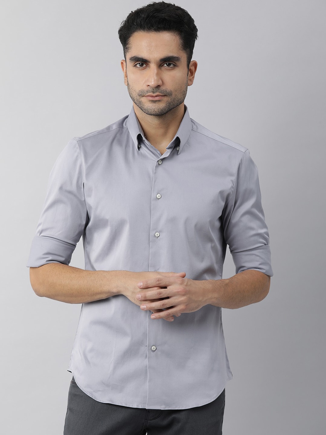 

RARE RABBIT Men Como Lavender Custom Slim Fit Shirt