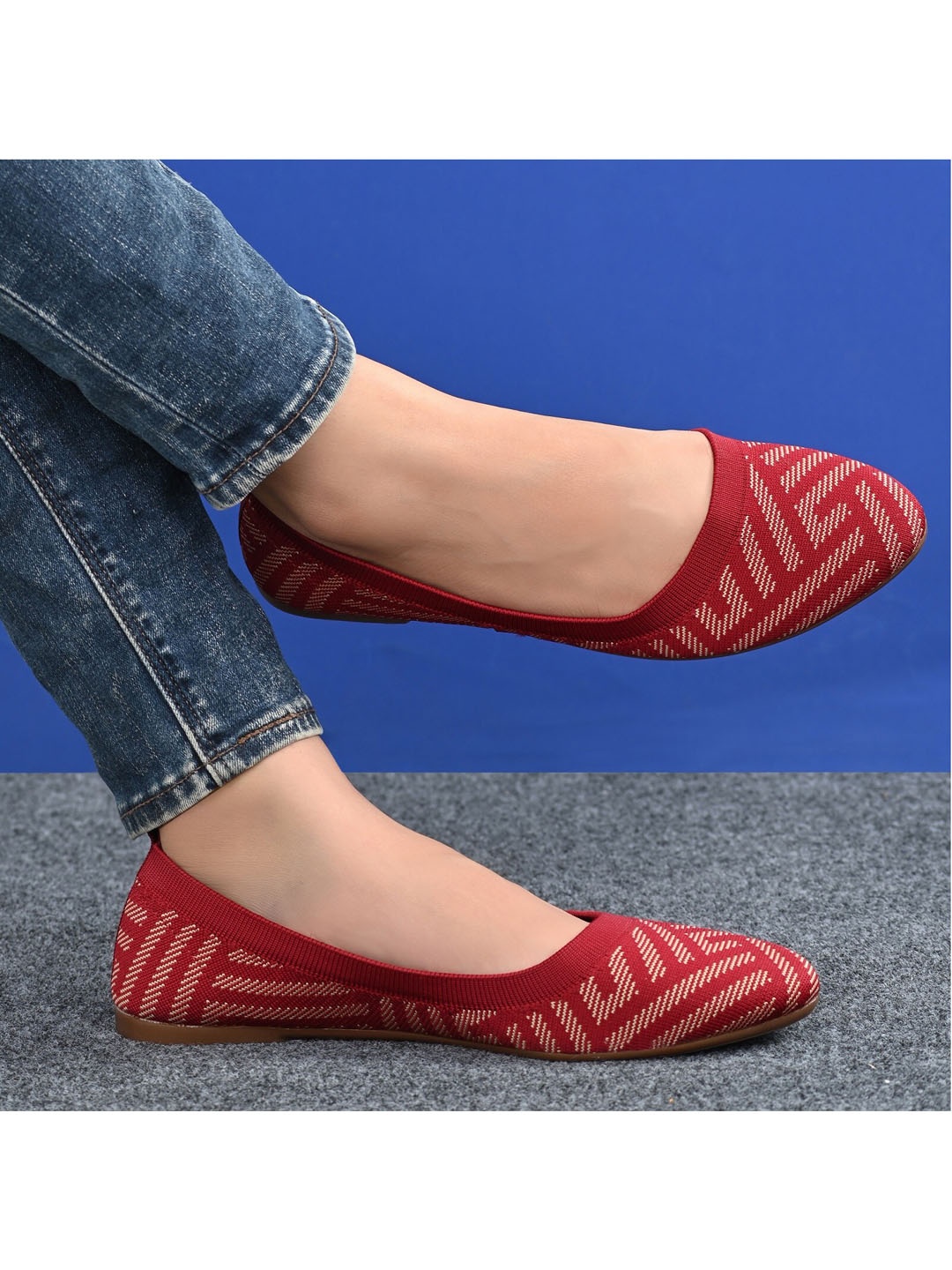 

TimberWood Women Red Ballerinas Flats