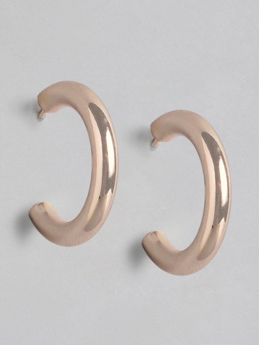 

Forever New Rose Gold Plated Circular Half Hoop Earrings