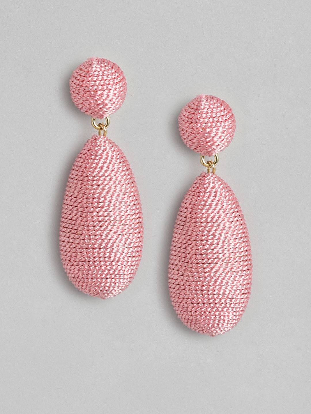 

Forever New Pink Teardrop Shaped Drop Earrings