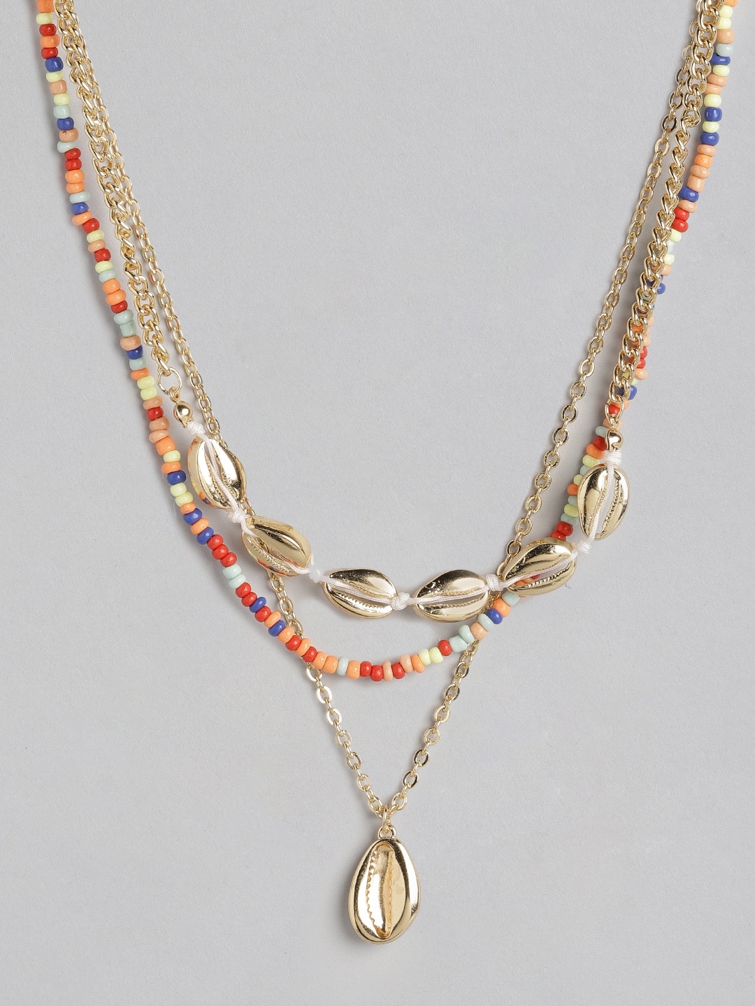 

Forever New Multicolored Gold Plated Necklace, Multi