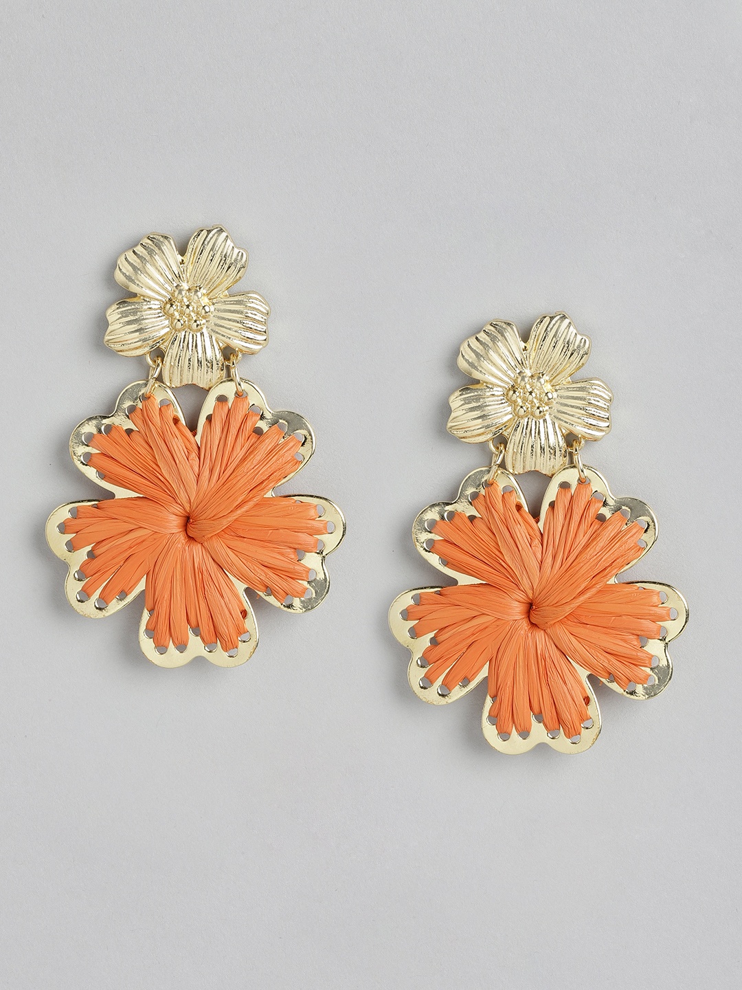 

Forever New Gold-Plated Floral Studs Earrings