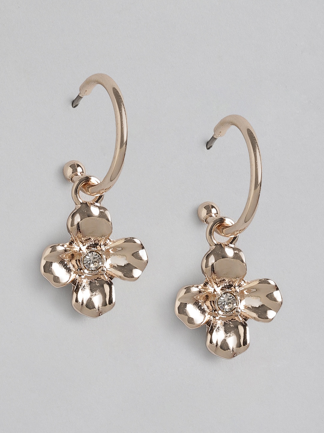 

Forever New Rose Gold Plated Floral Drop Earrings