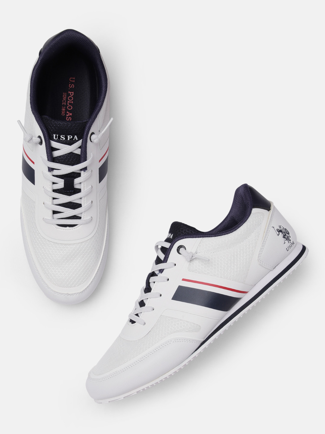 

U.S. Polo Assn. Men White Garcia Sneakers