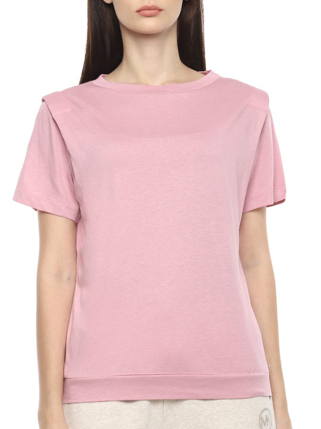 

Ted Baker Pink Solid Structure Shoulder Top