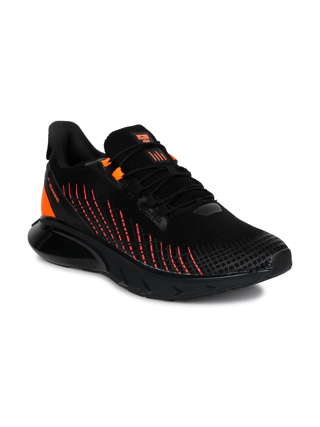 

JQR Men BOUNCER Mesh Running Shoes, Black