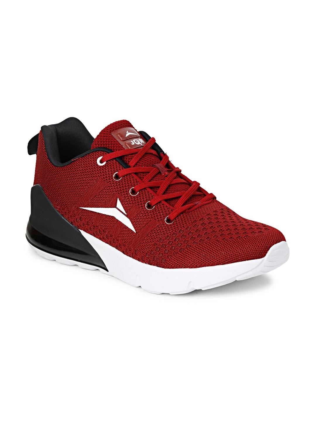 

JQR Men Maroon Mesh Running Shoes