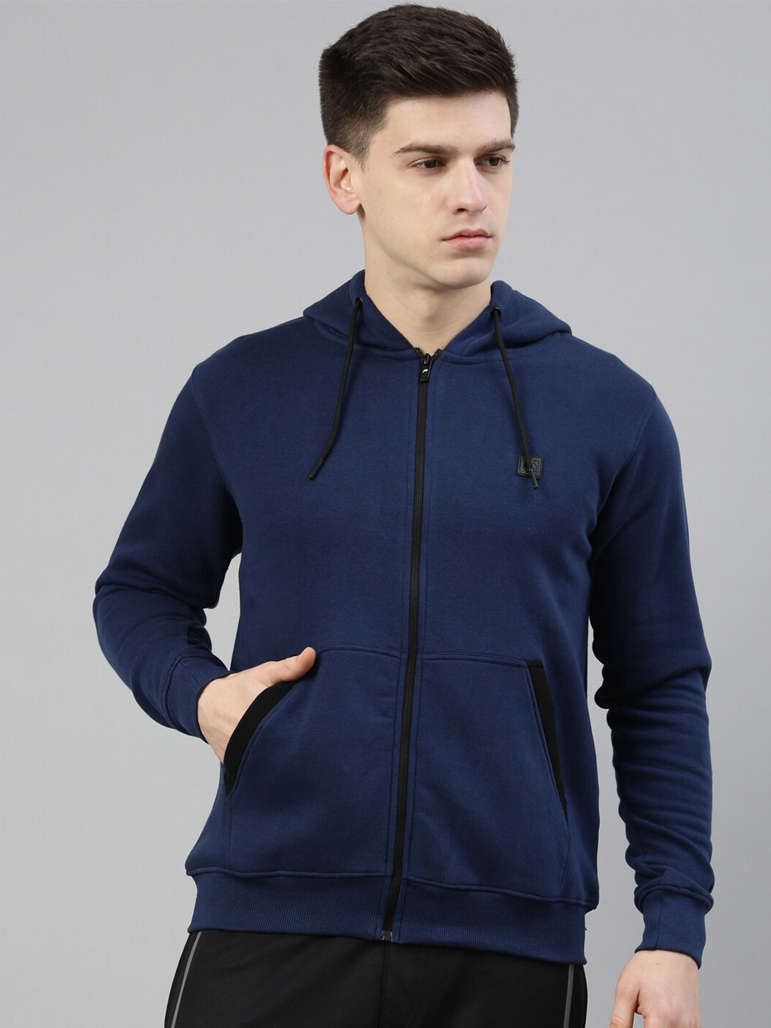 

Proline Men Blue Hooded Sweatshirt
