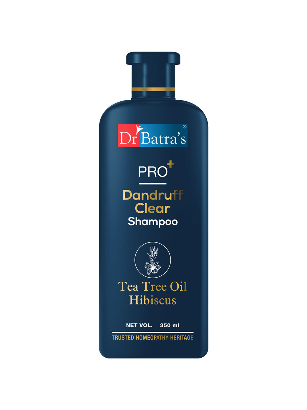 

Dr. Batras PRO+ Dandruff Clear Shampoo Enriched With Tea Tree Oil & Hibiscus - 350ml, Off white