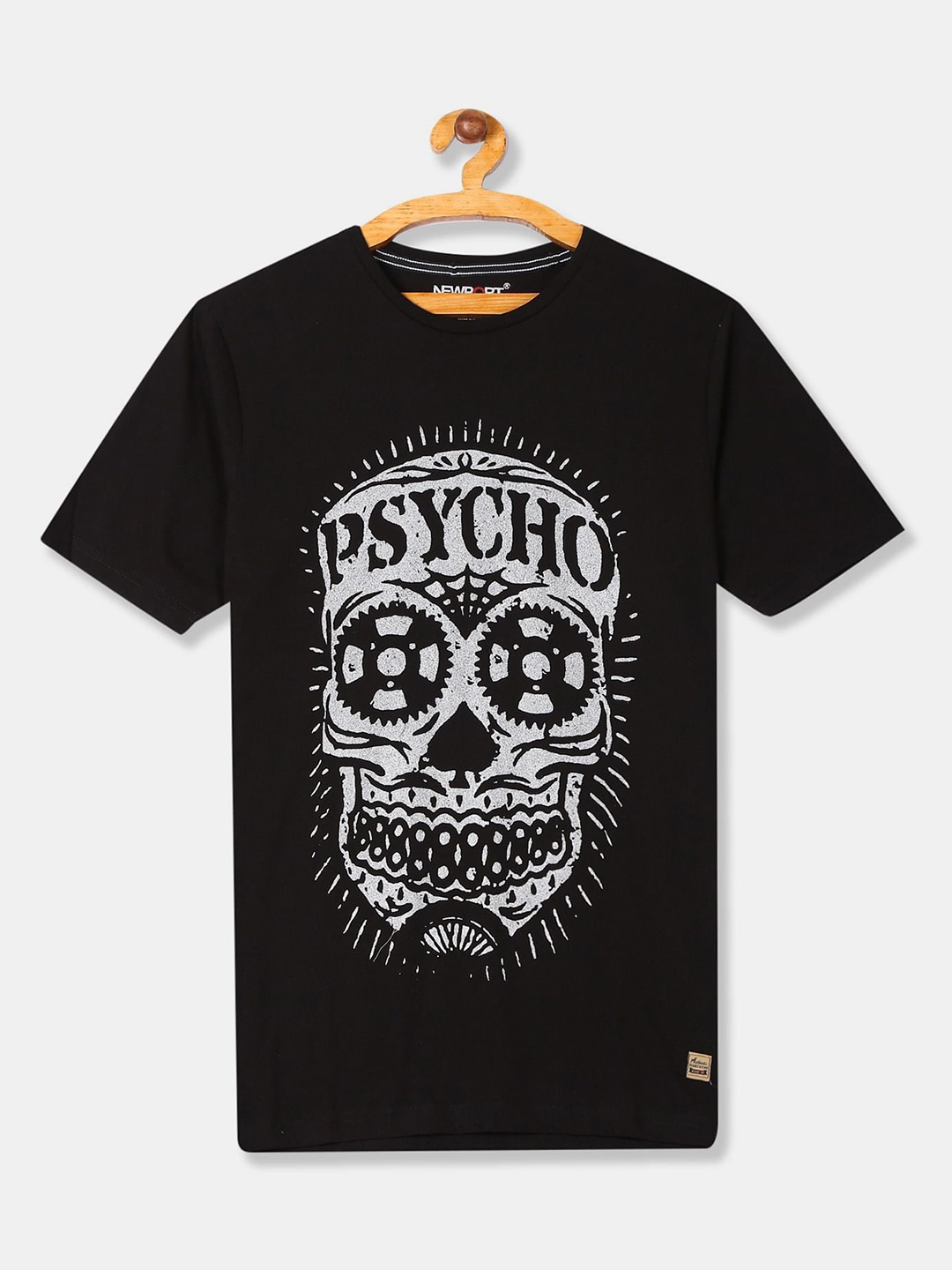 

Newport Men Black Printed T-shirt