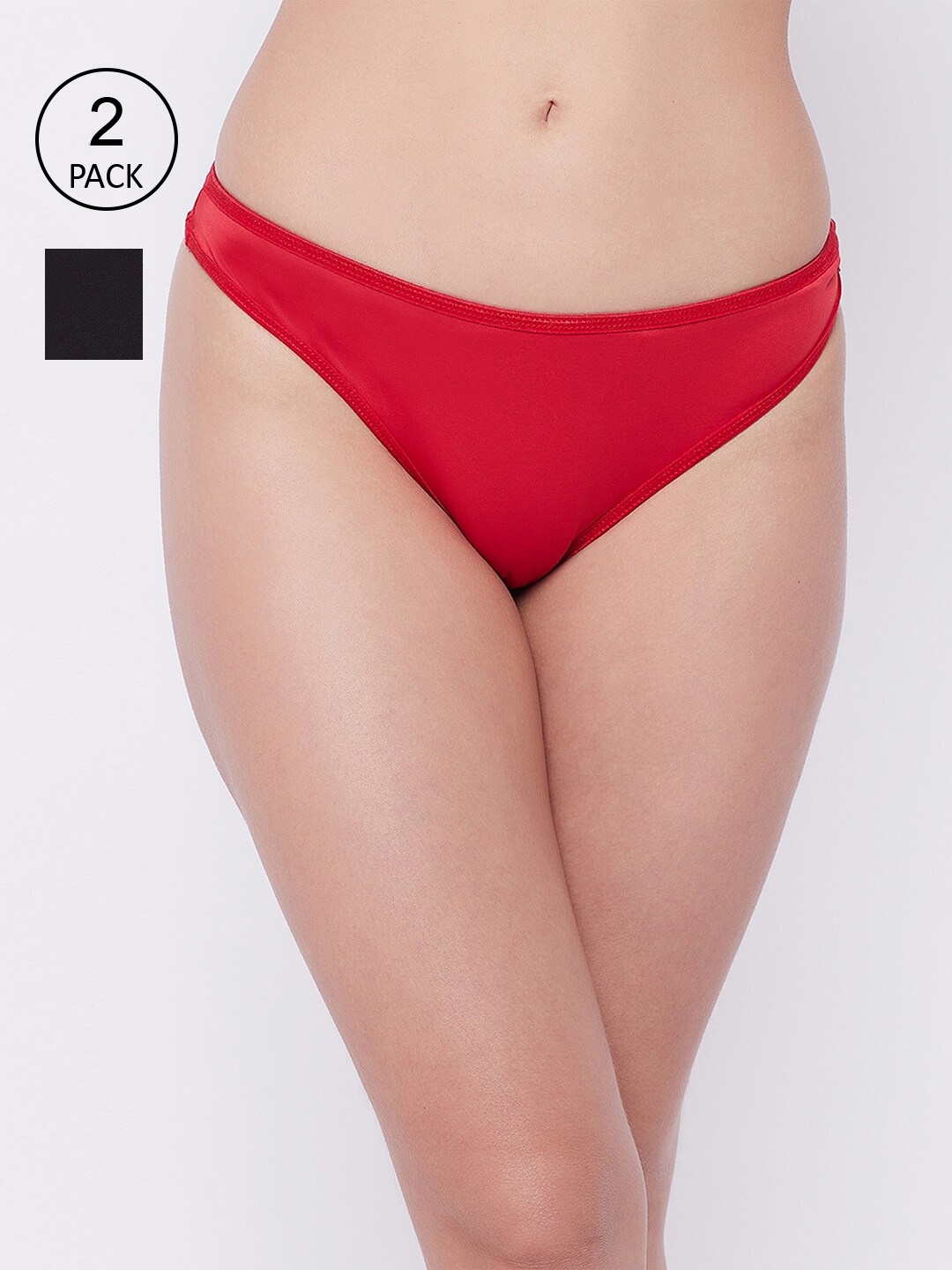 

SECRETS BY ZEROKAATA Women Pack of 2 Assorted Solid Bikini Briefs SZASTPTY05881