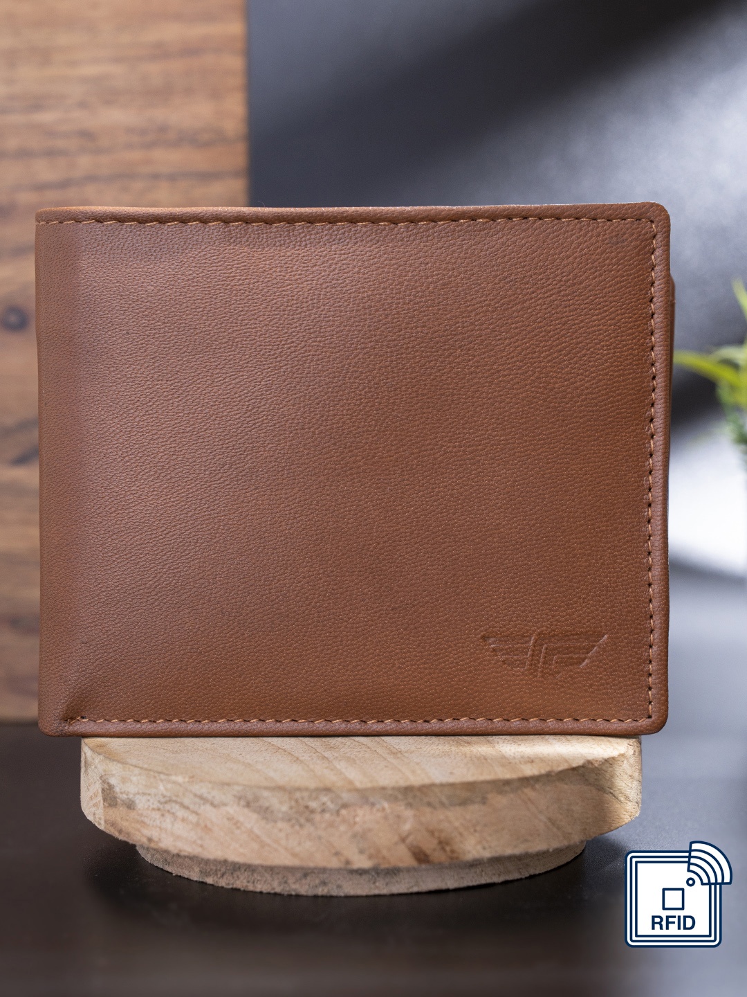 

Red Tape Men Tan Leather Two Fold Wallet