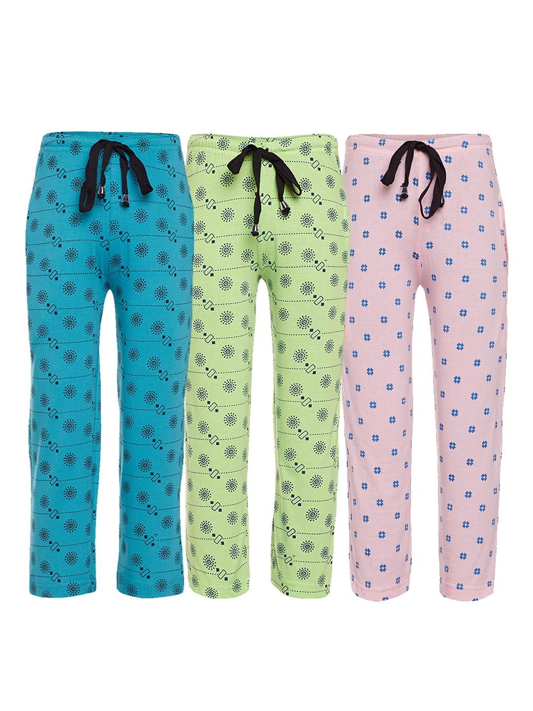 

VIMAL JONNEY Kids Pack Of 3 Track Pants, Blue