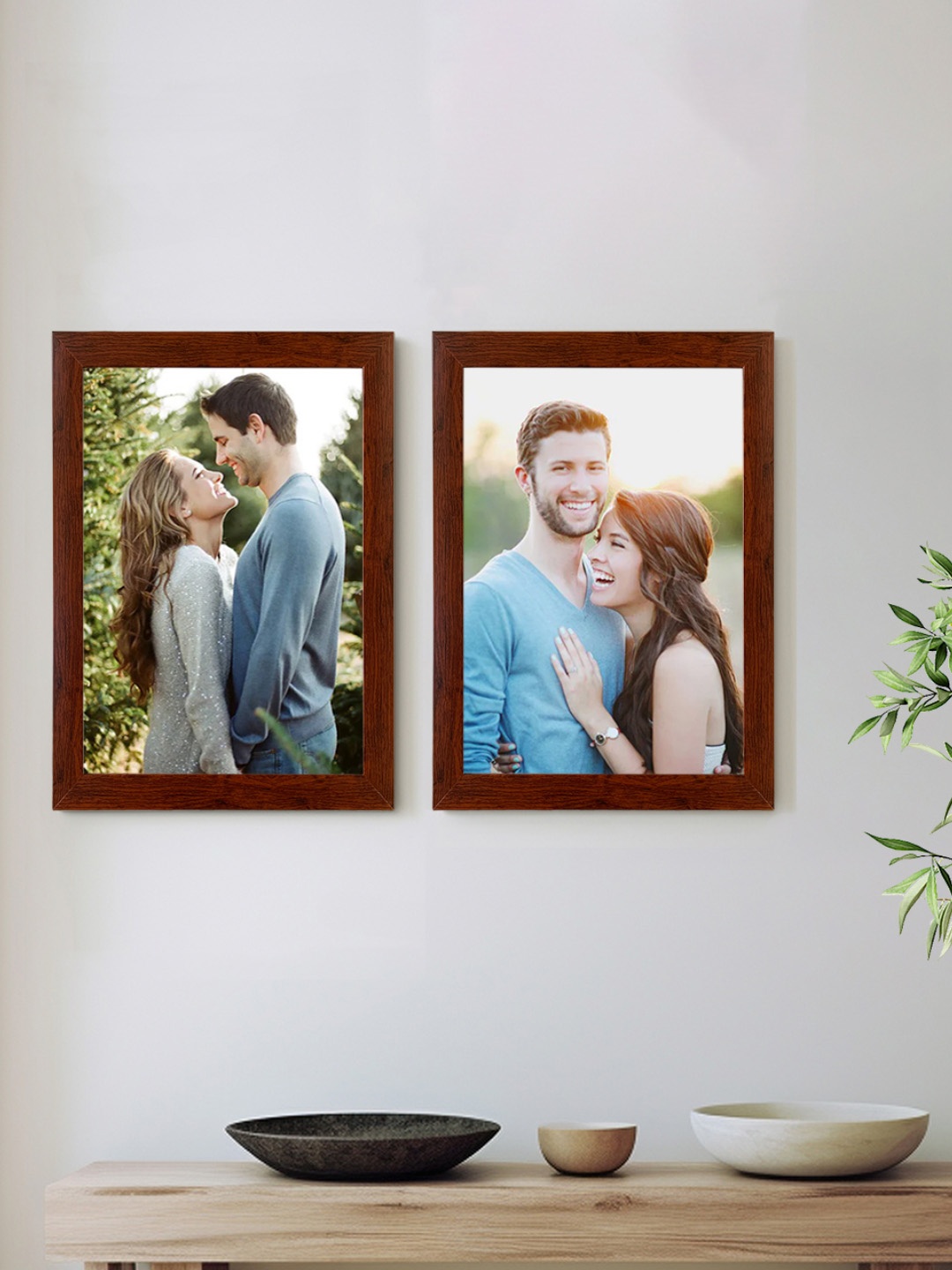 

Art Street Set Of 2 Maroon Wall Photo Frames