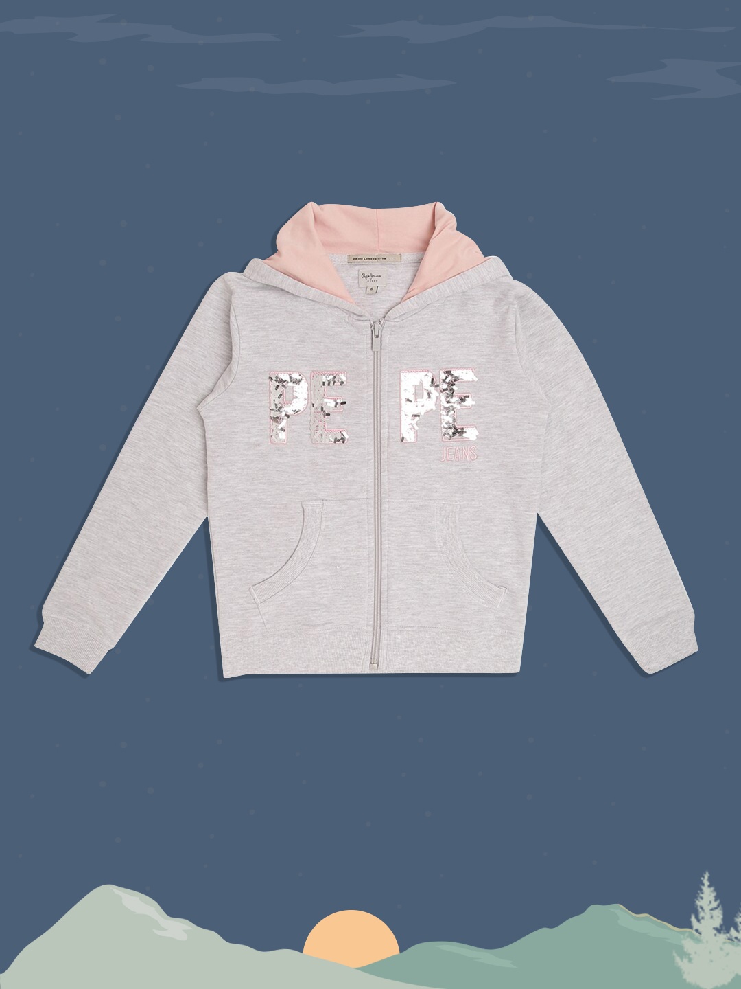 

Pepe Jeans Girls Grey Printed Sweatshirt