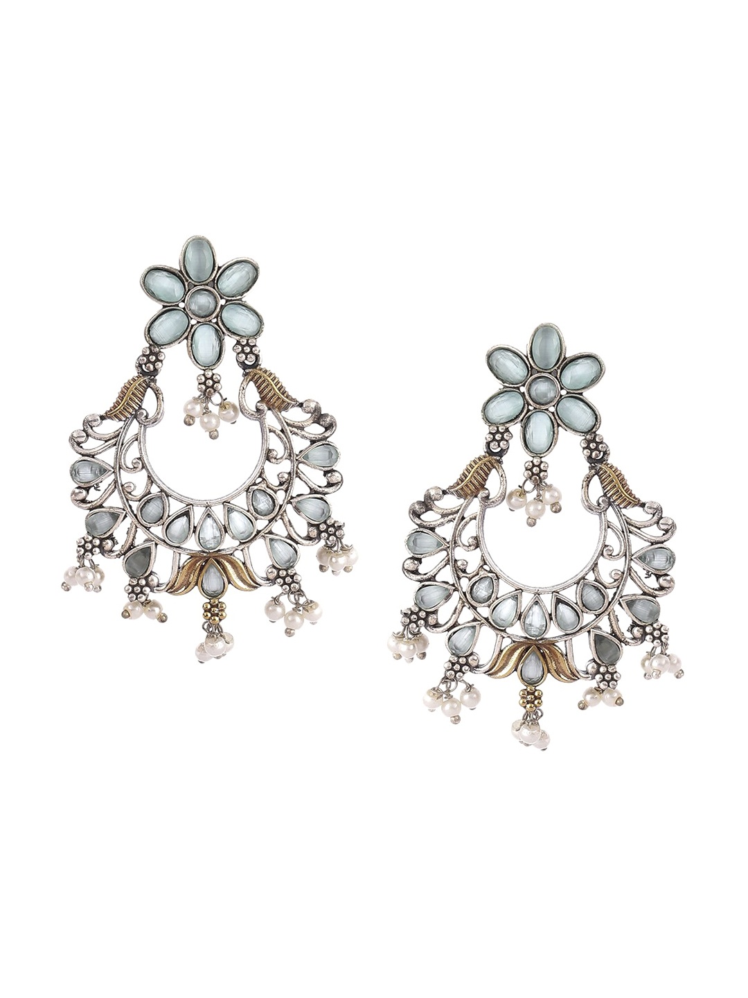 

Biba Green Contemporary Studs Earrings