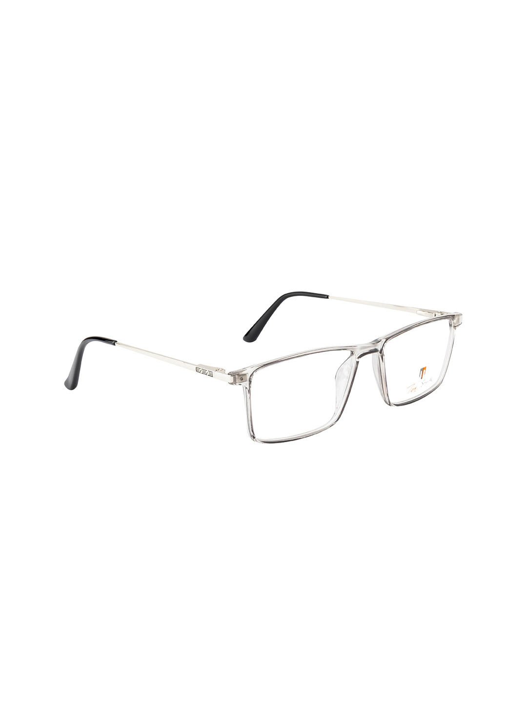 

Ted Smith Unisex Grey & Silver-Toned Full Rim Wayfarer Frames