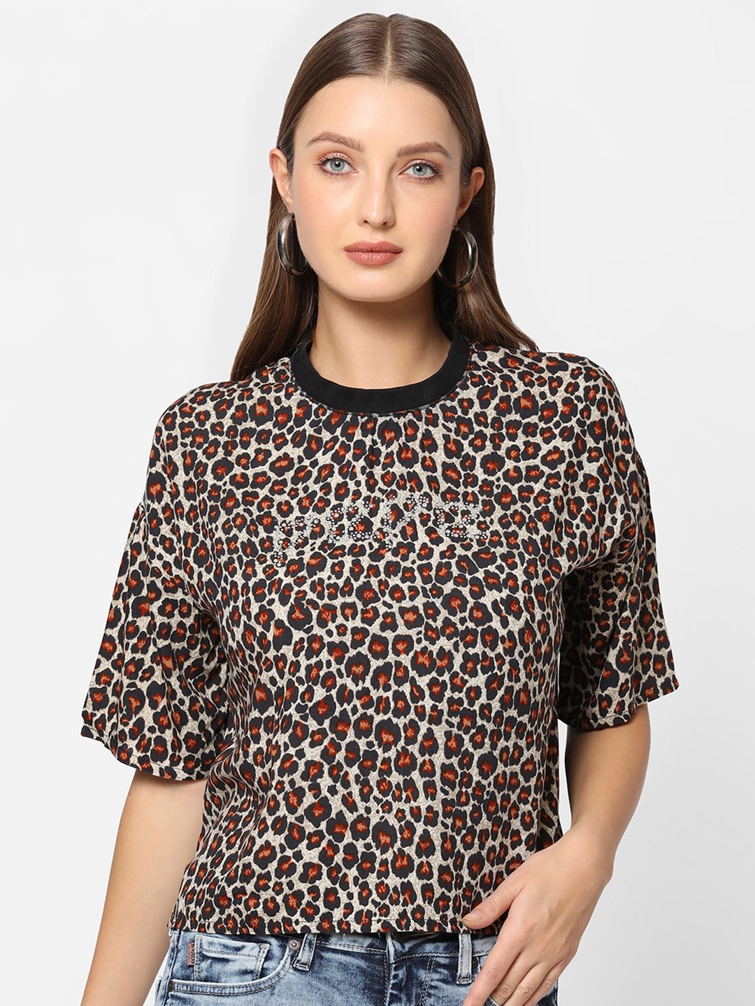 

Pepe Jeans Multicoloured Animal Print Top, Multi