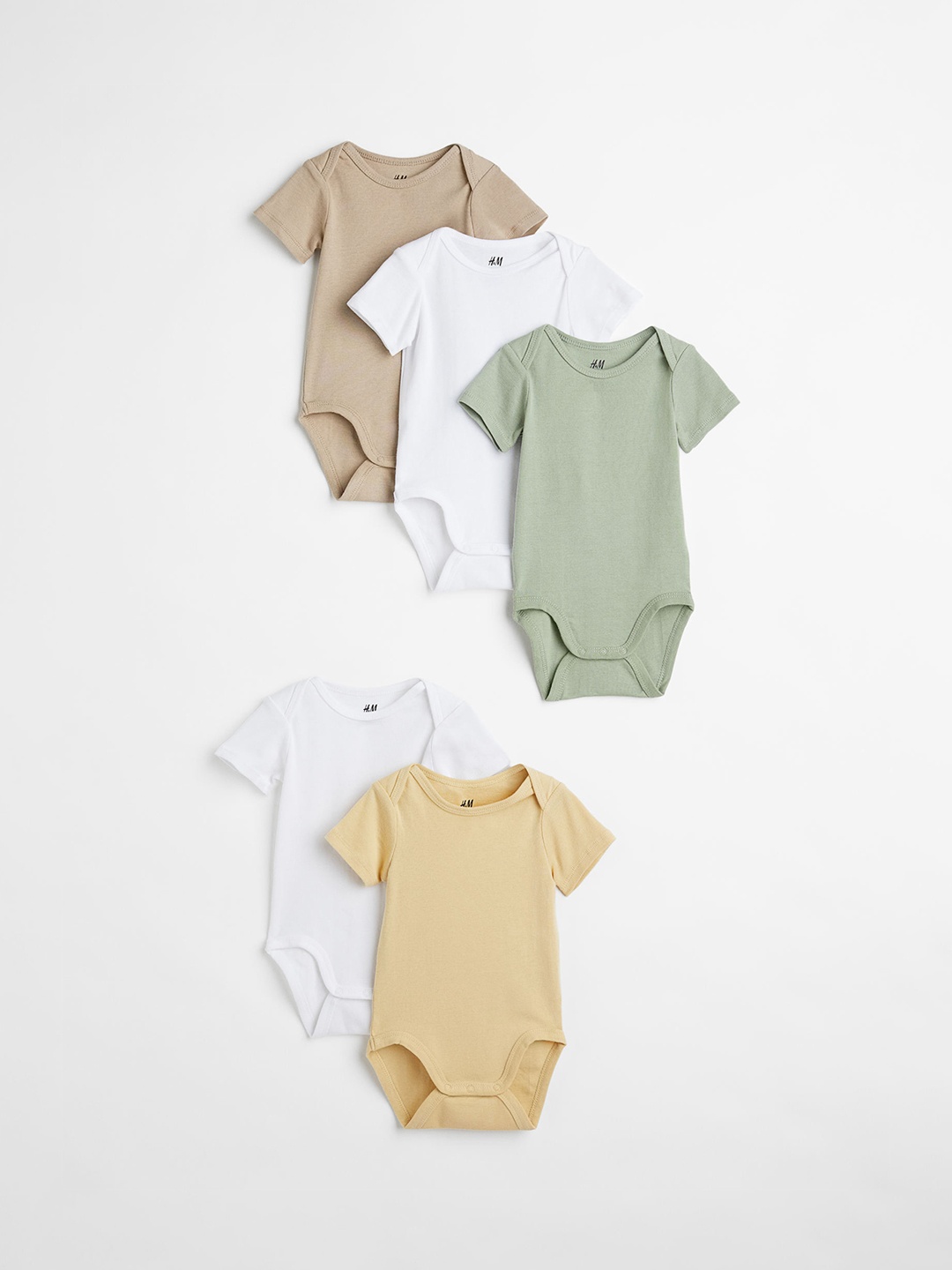 

H&M Boys Assorted 5-pack Bodysuits