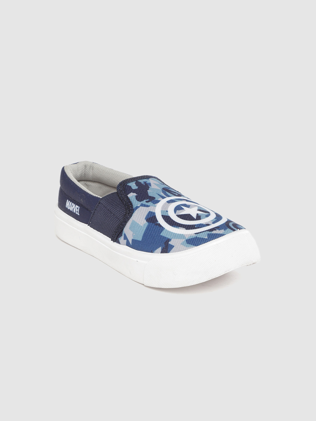 

toothless Boys Navy Blue & Grey Marvel Avengers Printed Sneakers