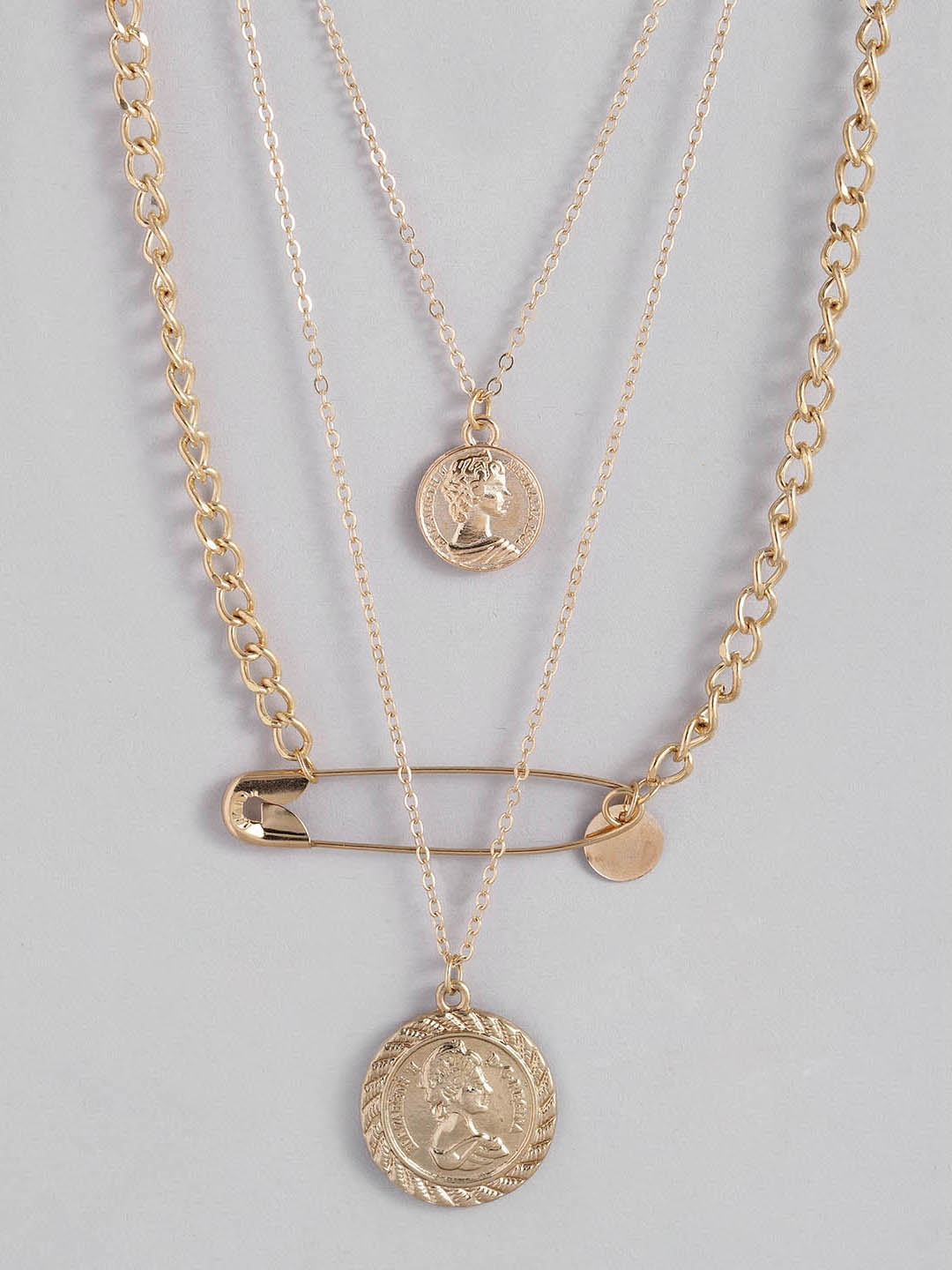 

Peora Women Gold-Toned Layered Chain