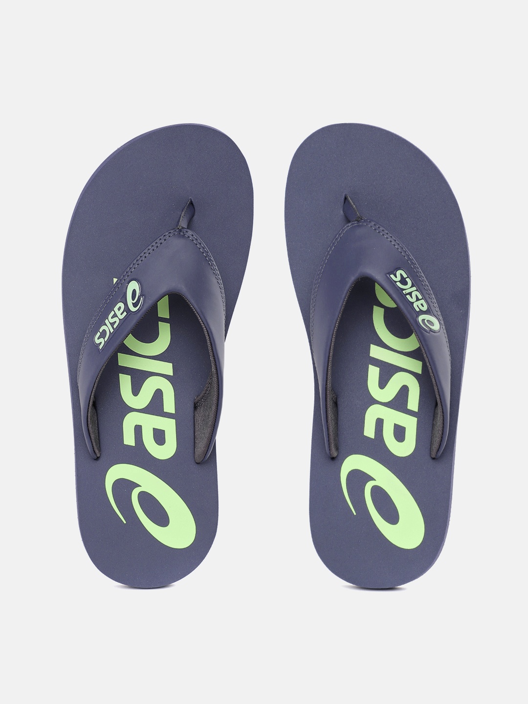 

ASICS Unisex Brand Logo Print Zorian BM Thong Flip-Flops, Navy blue