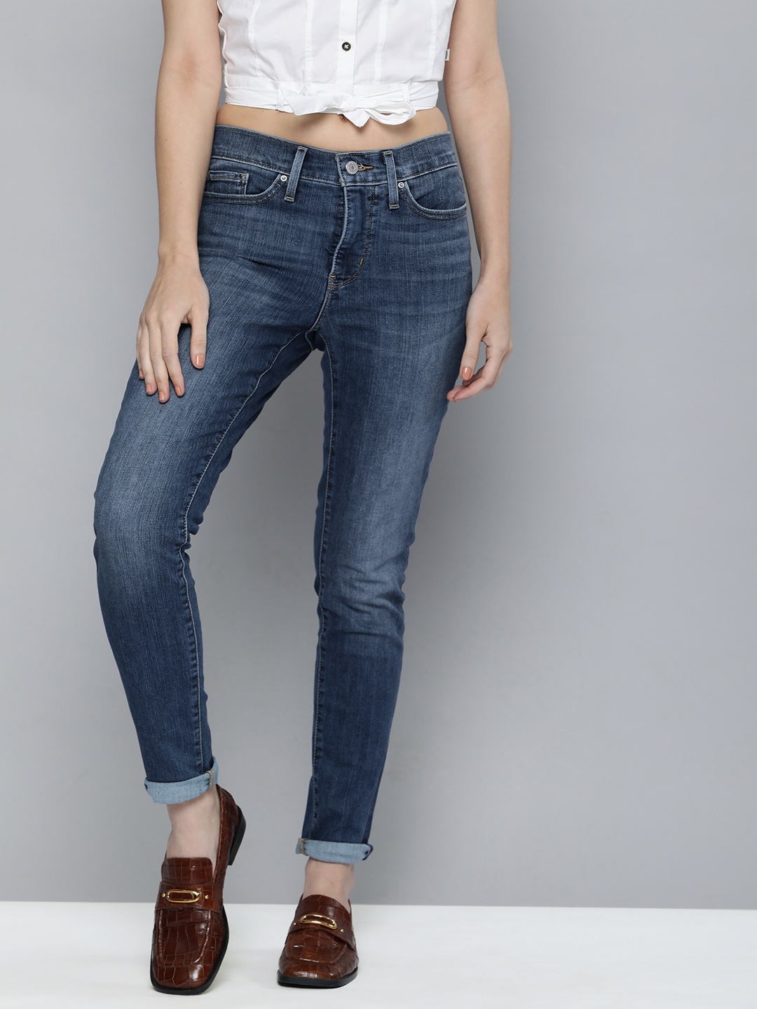 

Levis Women Blue Skinny Fit Light Fade Stretchable Jeans