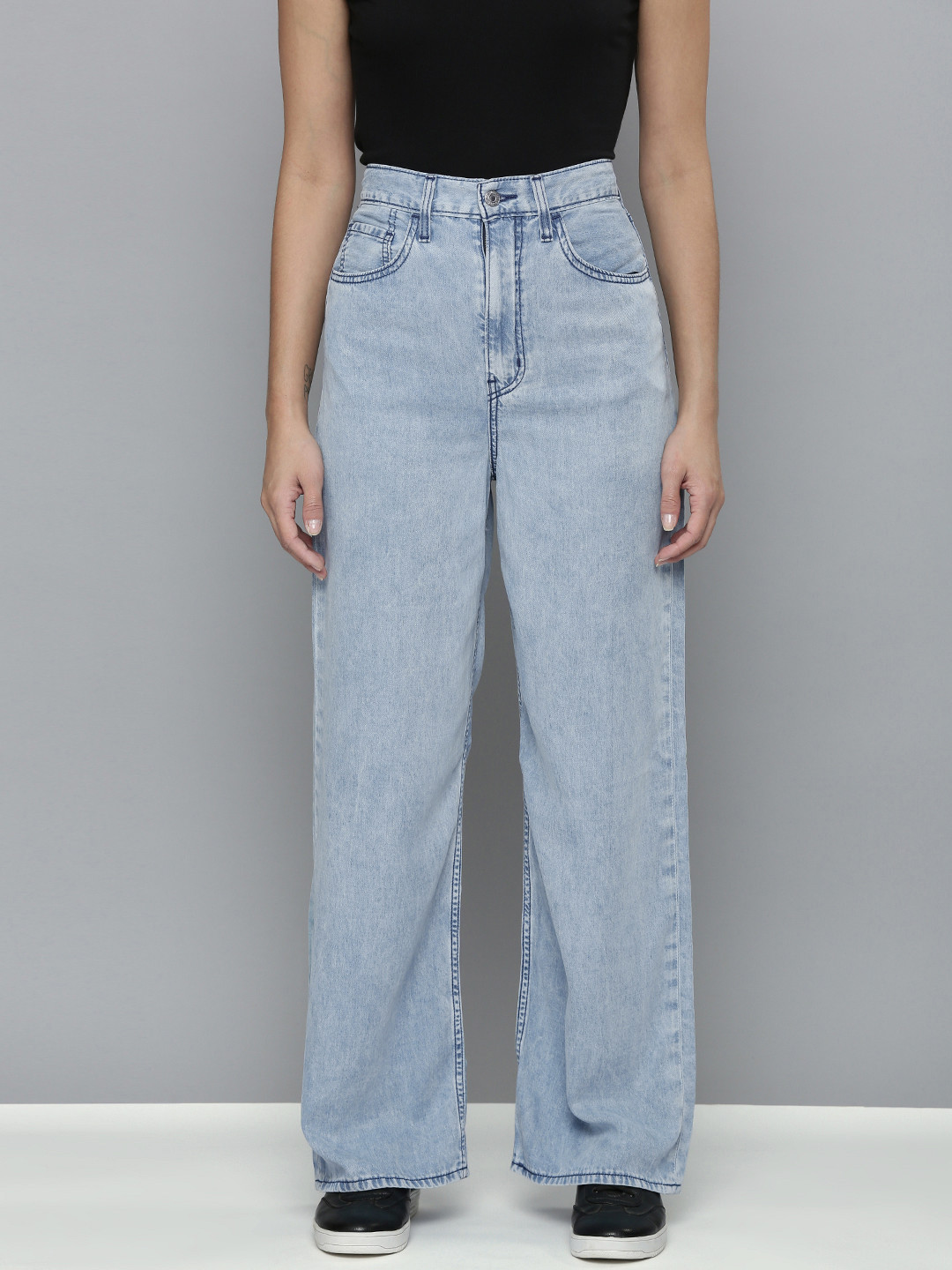 

Levis Women Blue Loose Fit High-Rise Jeans