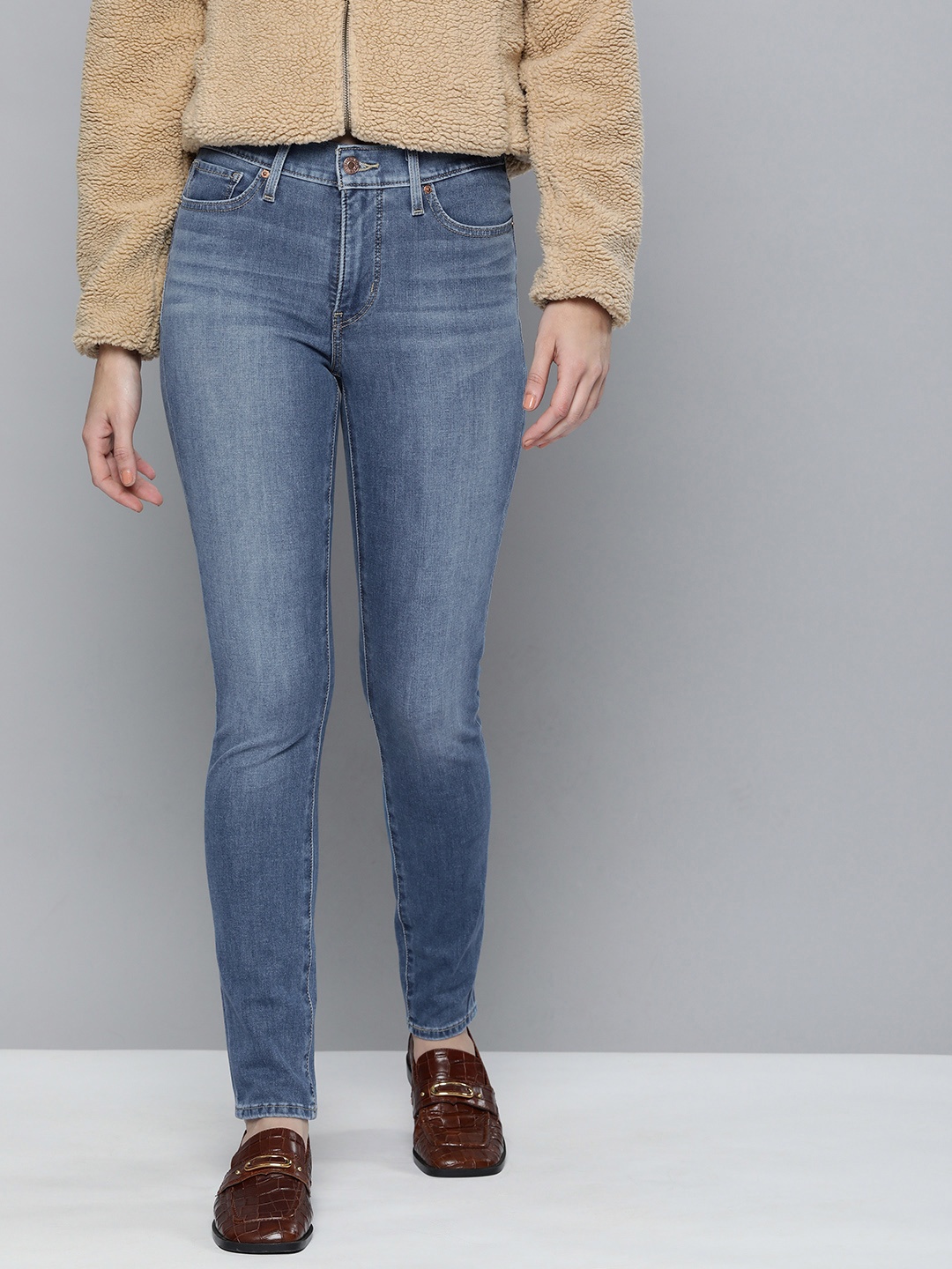

Levis Women Blue 311 Skinny Fit Light Fade Stretchable Jeans