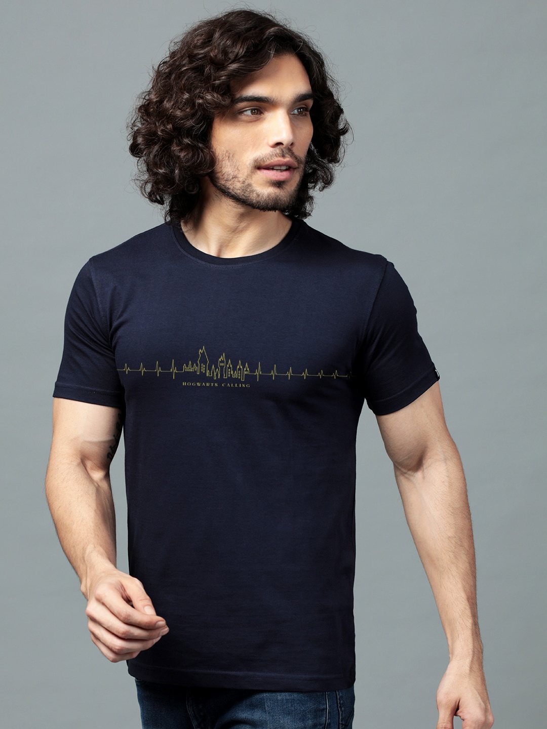 

The Souled Store Men Navy Blue Harry Potter T-shirt