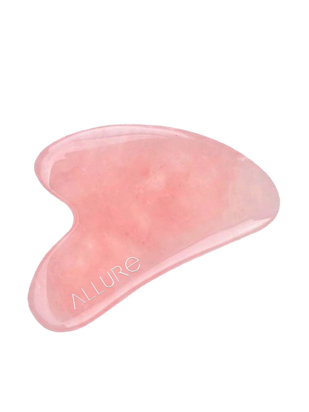 

ALLURE Rose Quartz Gau-sha Stone Facial Massager, Pink