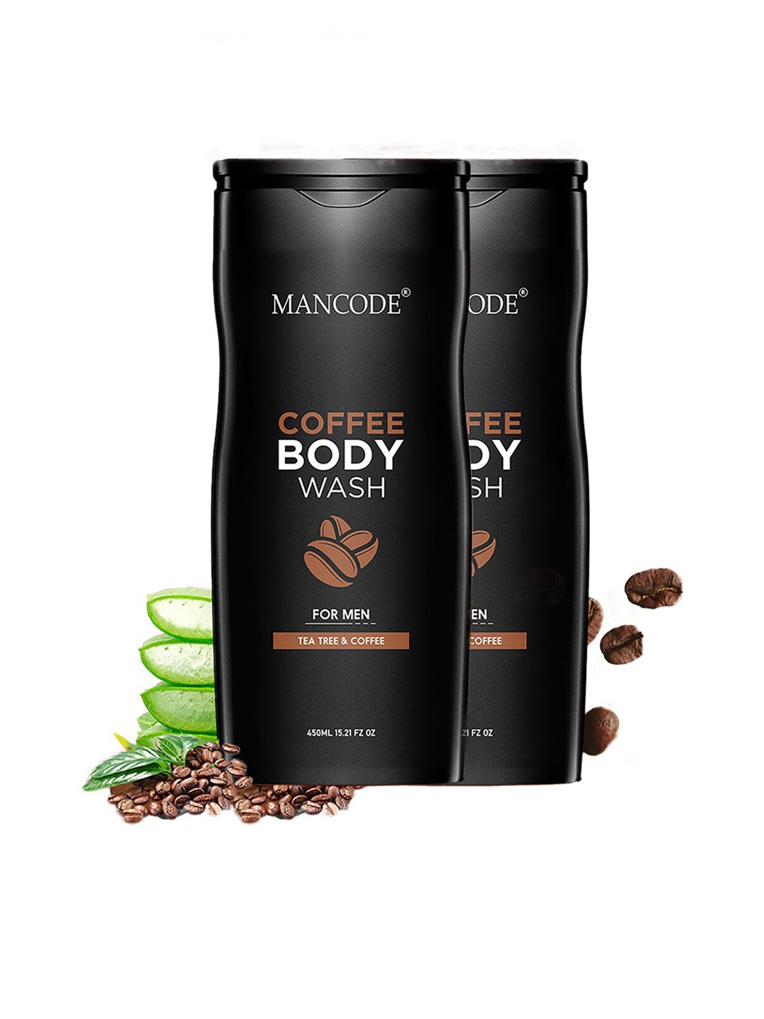 

MANCODE Set Of 2 Men Black Mancode Coffee Body Wash