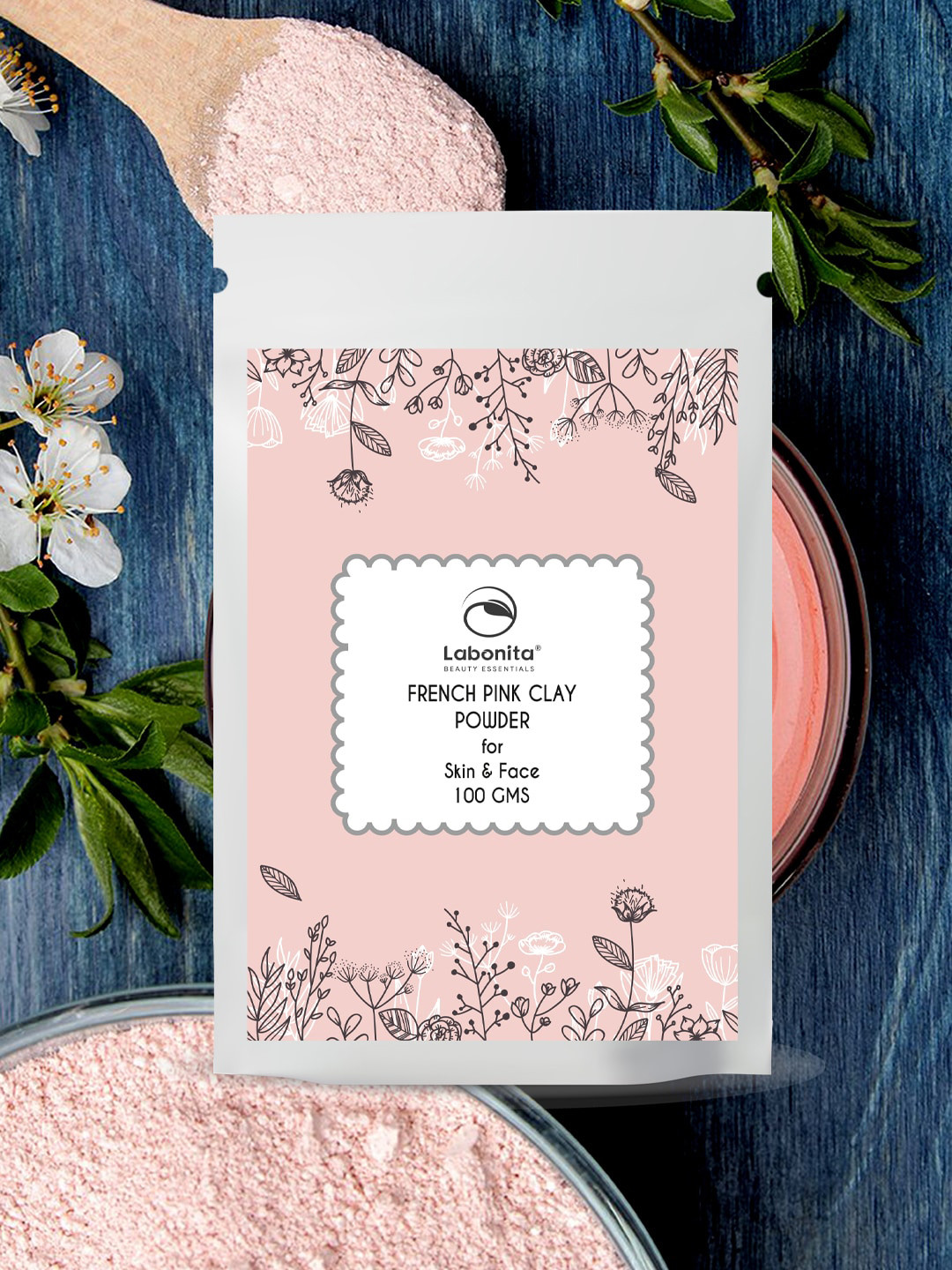 

Labonita Pink Natural French Clay Powder For Skin & Hair 100 gm