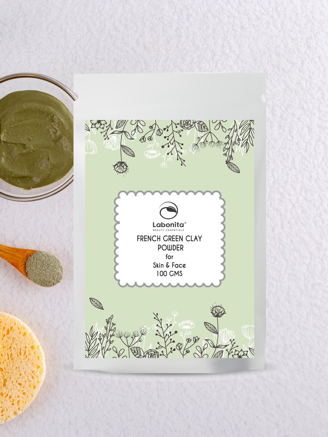 

Labonita Natural French Green Clay Powder For Skin & Hair - 100 g