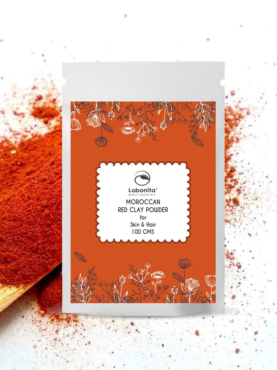 

Labonita Natural Moroccan Red Clay Powder For Skin And Hair, Na