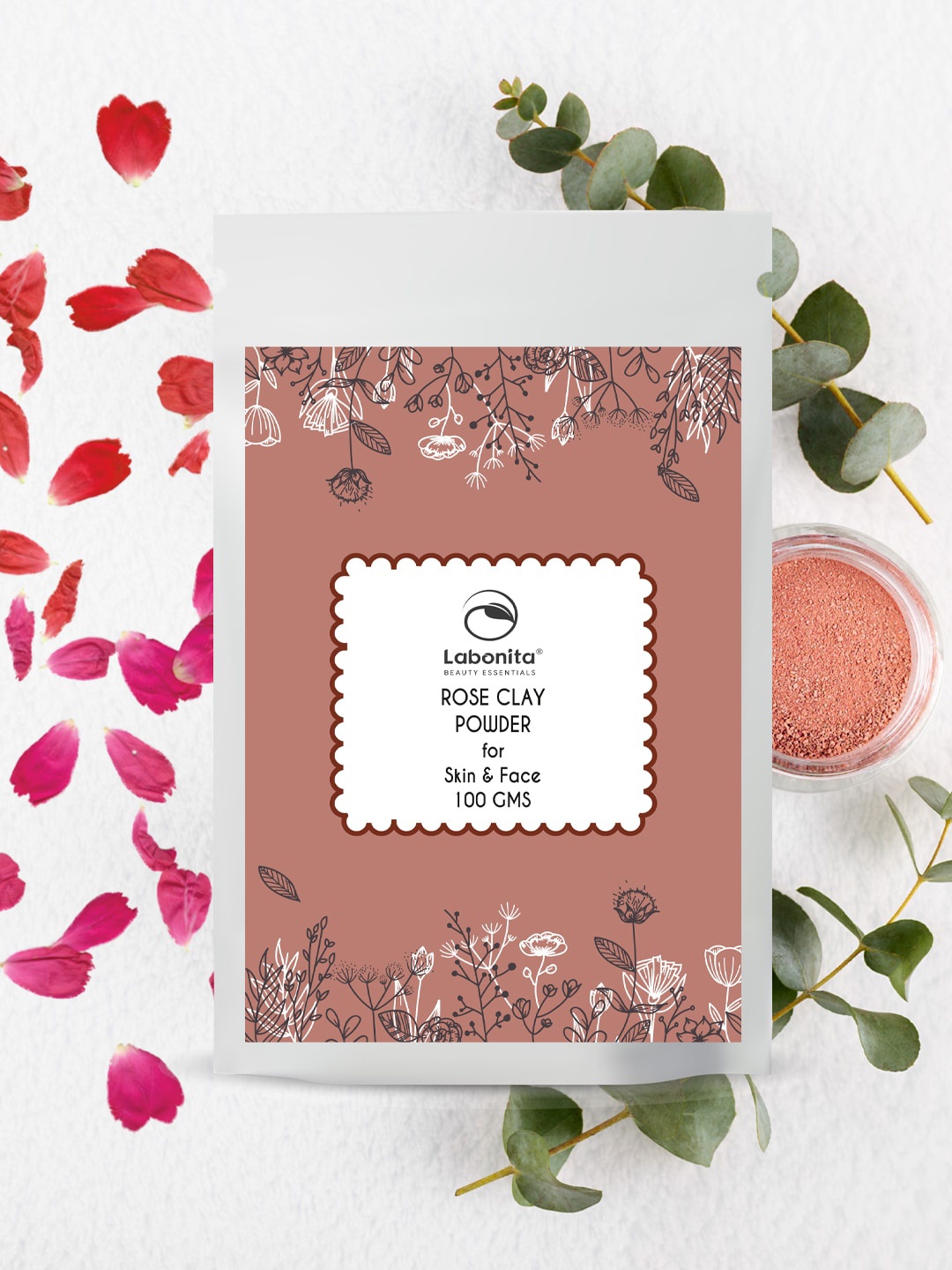 

Labonita Peach Natural Rose Clay Powder for Skin & Hair 100g