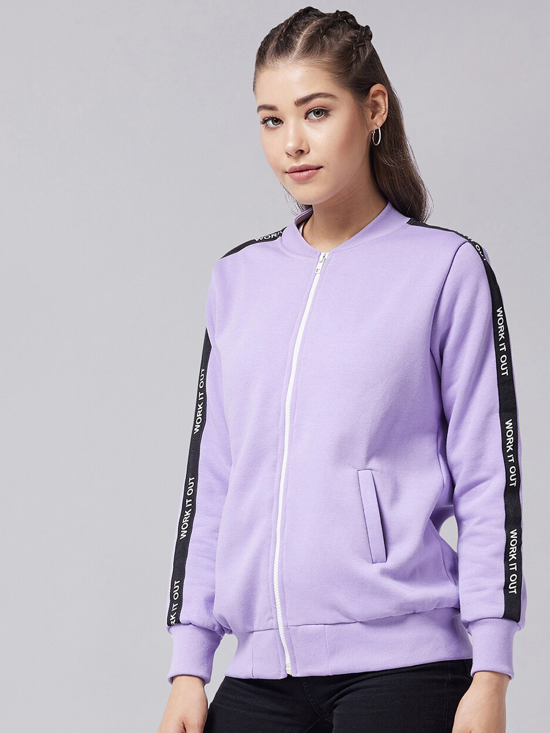

DOLCE CRUDO Women Lavender Sporty Jacket